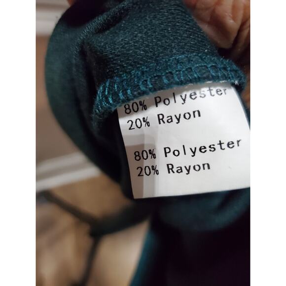 Grace Karin Women's Green Polyester Long Sleeve Casual Knee Length Dress Size M - Picture 12 of 14